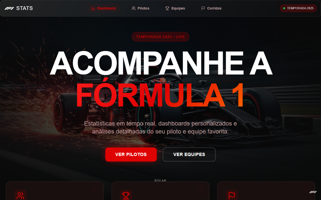 F1 Stats Hub — live site preview